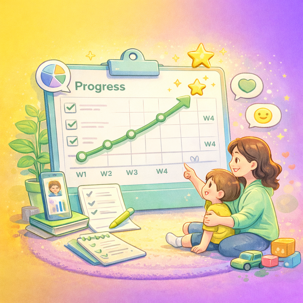 Track progress illustration